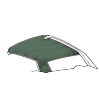 1964 - 1970 Mustang Coupe Headliner (Medium Ivy Gold)