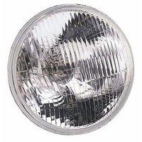 Semi Sealed Beam Headlight 7" Regular Flat Lens H4 - Single