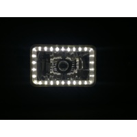 Semi Sealed Beam Headlight 4" x 6" Multi Surface Reflector Clear Lens H4 - White LED Halo - Single