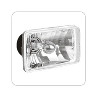 Semi Sealed Beam Headlight 4" x 6" Multi Surface Reflector Clear Lens H4 - Single