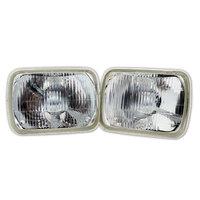 Semi Sealed Beam Headlight 6" x 8" Regular Flat Lens H4 Park Light