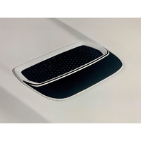 2018 - 2020 Mustang Hustle Performance Graphics Hood Vent Accent Decals - Matte Black