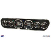 1964-1966 Mustang Billet Instrument Cluster Bezel w/ Black Camera Case Insert & Gauges