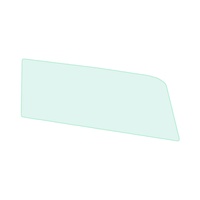 Ford Mustang 1964 - 1966 Convertible Door Glass - Right, Green Tint