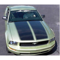 2005-09 Mustang Dual Wide Stripe w/ Pinstripe - Antique White