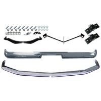 1967 - 1968 Mustang Chrome Bumper Bar & Bracket Kit - Front & Rear