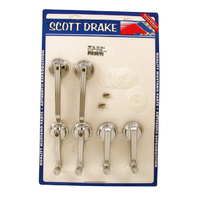 1965 - 1967 Mustang Coupe & Convertible Door Handle & Window Crank Kit (Late 1965)