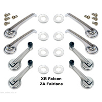 1966 1967 XR Falcon ZA Fairlane Sedan Door Handle & Window Crank Kit