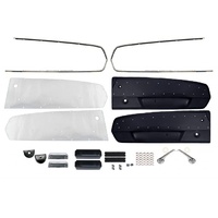 1967 Mustang Deluxe Door Panel Kit - Black