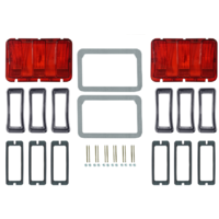 1968 Mustang Concours Tail Lamp Bezel & Lens Master Kit