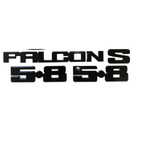 XD XE Emblem Badge Kit Falcon S 5.8 - Black