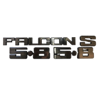 XD XE Emblem Badge Kit Falcon S 5.8 - Brushed Silver