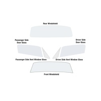 1964 - 1966 Mustang Deluxe Glass Kit Fastback - Clear