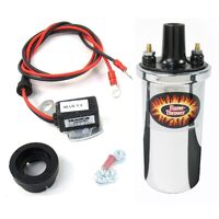 Ignitor Electronic Ignition Conversion Kit (V8 Single Point Autolite) - Chrome