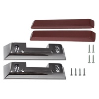 1964 - 1966 Mustang Arm Rest Base & Pad Kit (Dark Red)