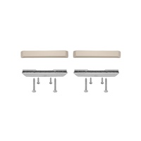 1964 - 1966 Mustang Arm Rest Base & Pad Kit (Parchment)