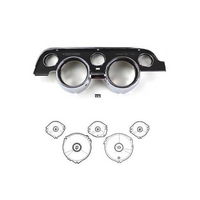 1968 Mustang Instrument Bezel & Lens Kit - with Tach