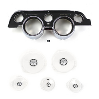 1968 Mustang Instrument Bezel & Lens Kit - without Tach
