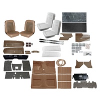 1968 Mustang Shelby Full Deluxe Interior Kit - Fastback - Saddle