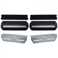 1964 - 1967 Mustang Deluxe Pony Door Panel Kit (Black)