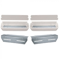 1964 - 1967 Mustang Deluxe Pony Door Panel Kit (White)