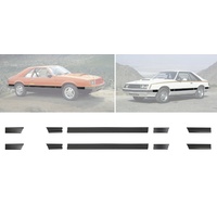 1979 - 1984 Mustang Body Side Molding 10 Piece Set