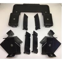 1969 - 1970 Mustang Radiator Mounting Bracket & Insulator Kit - Upper & Lower