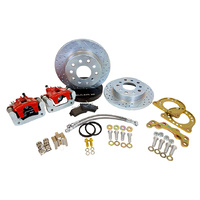 1964 - 1973 Mustang Rear Disc Brake Conversion Kit 8" 9" Differential Drilled & Slotted - Baer Claw