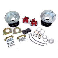 1964 - 1973 Mustang Rear Disc Brake Conversion Kit 8" 9" Differential Drilled & Slotted - Baer Claw