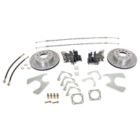 1964 - 1973 Mustang Rear Disc Brake Conversion Kit 8" 9" Differential Drilled & Slotted