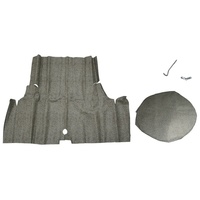 1971 - 1973 Mustang Coupe Convertible Trunk Mat Kit (Speckled) 14" Spare