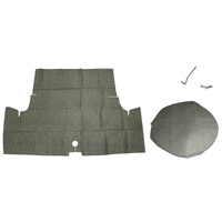 1971 - 1973 Mustang Fastback Trunk Mat Kit Spare (Speckled) 14"