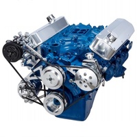 Complete Billet Engine Vee Belt Kit - 429 460 Big Block with P/S A/C and Alternator Brackets