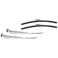 1966 - 1968 Mustang Windshield Wiper Arm & 15" Blade Kit Satin