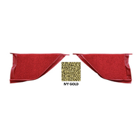 1964 - 1966 Mustang Coupe/Fastback Pony Kick Panel Carpet (Ivy Gold)