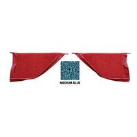 1964 - 1966 Mustang Coupe/Fastback Pony Kick Panel Carpet (Medium Blue)