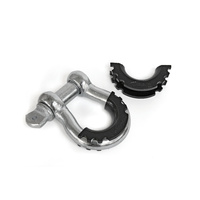 Daystar Bow Shackle Anti Rattle Insulator 3.5t - Black, Single