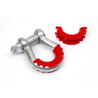 Daystar Bow Shackle Anti Rattle Insulator 3.5t - Red, Single