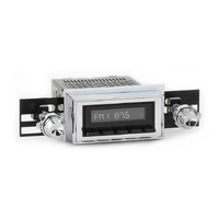 RetroSound Radio for 1958 Chevrolet Brookwood/Impala/Delray/Biscayne/Bel Air/1962-65 Chevrolet Chevy II/Nova - LAB-M1-208-11-72