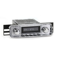 RetroSound Radio for 1958-67 VW Beetle with Hooded Plate/VW Bus/1974-79 VW Transporter - LAC-M1B-307-06-76