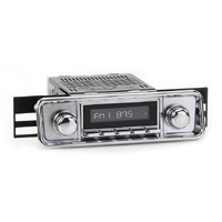 RetroSound Radio for 1958-67 VW Beetle with Hooded Plate/VW Bus/1974-79 VW Transporter - LAC-M1B-507-36-76