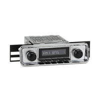 RetroSound Radio for 1958-67 VW Beetle with Hooded Plate/VW Bus/1974-79 VW Transporter - LACB-M1B-307-36-76