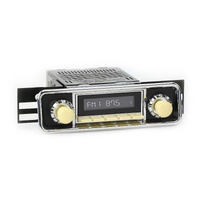 RetroSound Radio for 1958-67 VW Beetle with Hooded Plate/VW Bus/1974-79 VW Transporter - LAI-M1B-507-68-78