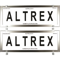 Licence Plate Chrome Protectors - Standard Australian Number Plate Pair