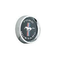 Mustang Tri-bar, Legendary Wheel Center Cap - Black
