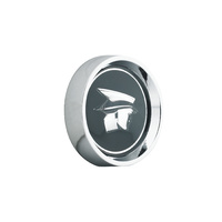 Black Mercury with Chrome Bezel, Legendary Wheel Center Cap