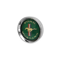 Green & Gold Mustang Tri-bar, Styled Steel or Legendary Wheel Center Cap - Limited Run! - DISCONTINUED
