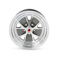 16 x 8 Legendary Wheels Styled Alloy Wheel, 5 on 4.5 BP, 4.5 BS, Charcoal / Machined