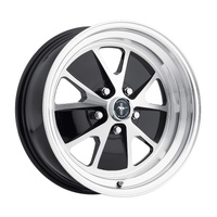 17 x 8 Legendary Wheels Styled Alloy Wheel, 5 on 4.5 BP, 4.75 BS, Gloss Black / Machined