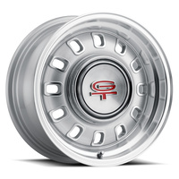 Legendary Wheel Co LW60 12-Slot Alloy Wheel Silver 15" x 7" 4-lug